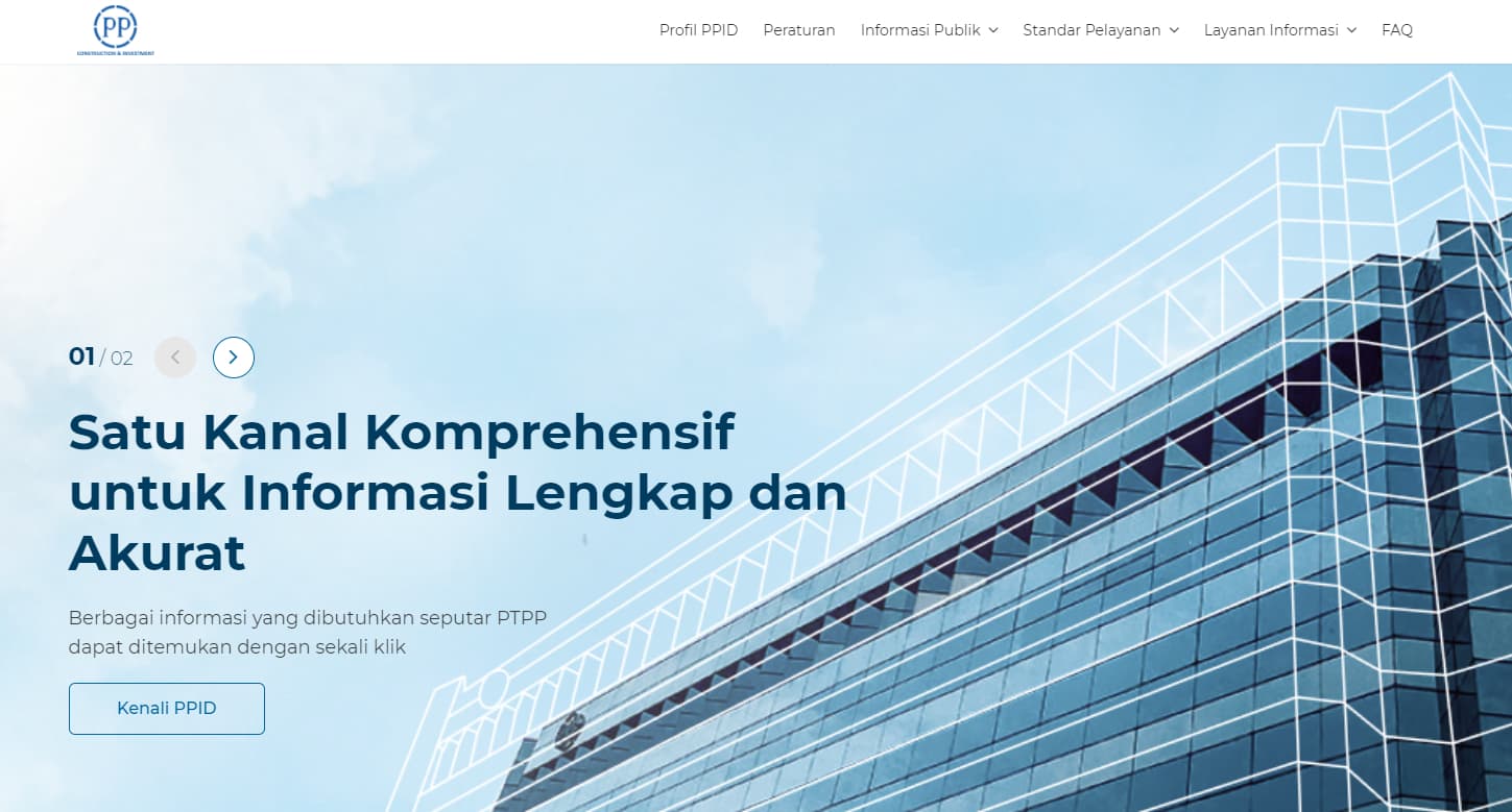 PTPP PPID Website